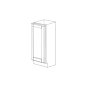 Lexington Espresso Shaker 9x24 Base Spice Rack Pull Out - Assembled thumbnail