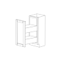 Lexington Espresso Shaker 9x24 Base Spice Rack Pull Out - Assembled thumbnail