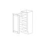 Midnight Java Shaker 6" Spice Rack Cabinet - RTA thumbnail