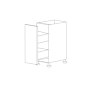 Glossy Gray 6" Spice Drawer Base Cabinets - RTA thumbnail
