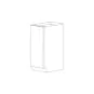 Piano Paint White Gloss 15" Base Trash Basket Cabinet - RTA thumbnail