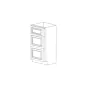 Orlando Ginger Square 12" Drawer Base Cabinet - 3 Drawers - RTA thumbnail