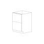 Piano Paint White Gloss 24" Two Drawer Base Cabinet - RTA thumbnail