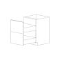 Piano Paint White Gloss 24" Two Drawer Base Cabinet - RTA thumbnail