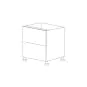 Glossy White 27" Drawer Base Cabinet 3 Drawers - RTA thumbnail
