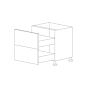 Glossy White 27" Drawer Base Cabinet 3 Drawers - RTA thumbnail