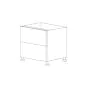 Glossy Gray 30" Drawer Base Cabinet 2 Drawers - RTA thumbnail