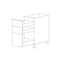 Attis Brown 18" Drawer Base Cabinet - 3Drawers - RTA thumbnail