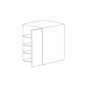 Charcoal Gray Flat Panel 36" Easy Reach Wall Corner Cabinet - RTA thumbnail