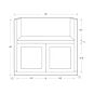 Snow White Inset Shaker 33" Farmhouse Sink Base Cabinet - RTA thumbnail