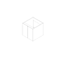Beachcomber Flat Panel 24"x24"x21" Floating Vanity With Two Full Doors - RTA thumbnail