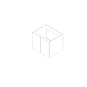 Matte White Flat Panel 30"x24"X21" Floating Vanity With Two Full Doors - RTA thumbnail