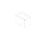 Matte Black Flat Panel 36"x24"X21" Floating Vanity With Two Full Doors - RTA thumbnail