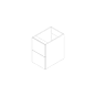 Attis Brown Flat Panel 15"x24"x21" Floating Vanity With Two Drawers - RTA thumbnail