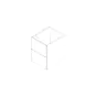 Grecian White Flat Panel 18"x24"X21" Floating Vanity With Two Drawers - Assembled thumbnail