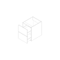 Grecian White Flat Panel 18"x24"X21" Floating Vanity With Two Drawers - Assembled thumbnail