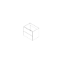 Beachcomber Flat Panel 30"x24"x21" Floating Vanity With Two Drawers - RTA thumbnail