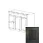 Ashton Grey Shaker 36" Vanity Cabinet with Drawers on Left - RTA thumbnail