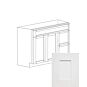 Irvine White Shaker 36" Vanity Cabinet with Drawers on Right - RTA thumbnail