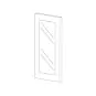 Catalina Coffee Square 24x30 Wall Diagonal Corner Cabinet Clear (Glass) Door thumbnail