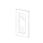 Midnight Java Shaker 27x42 Wall Cabinet Frosted (Glass) Door thumbnail