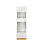 Vintage White Inset 31x84 Double Oven Pantry Cabinet - RTA thumbnail