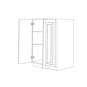 Romona Modern Gray 30x54 Utility Cabinet Bottom Part - Assembled thumbnail