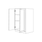 Fresno Grey Shaker 30x54 Utility Cabinet Bottom Part - Assembled thumbnail