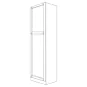 Huntington White Shaker 18x84 Pantry Cabinet - RTA thumbnail