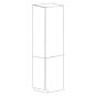 Chic Charcoal Flat Panel 18x84 Pantry Cabinet with 2 Doors - RTA thumbnail