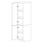 Chic Charcoal Flat Panel 18x84 Pantry Cabinet with 2 Doors - RTA thumbnail