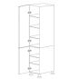 Calypso Grey 18x90 Pantry Cabinet - RTA thumbnail