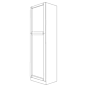 Irvine White Shaker 18x96 Utility Cabinet - RTA thumbnail