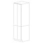 Pure White Flat Panel 24x84 Pantry Cabinet with 4 Doors - RTA thumbnail
