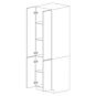 Pure White Flat Panel 24x84 Pantry Cabinet with 4 Doors - RTA thumbnail