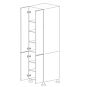 Grecian White 24x90 Pantry Cabinet - RTA thumbnail