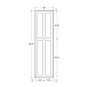 Snow White Inset Shaker 24x93 Utility Cabinet - RTA thumbnail