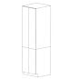 Chic Charcoal Flat Panel 24x96 Pantry Cabinet with 4 Doors - Assembled thumbnail