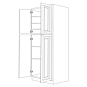 Ontario Beech Espresso 24x96 Utility Cabinet - RTA thumbnail