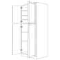 Georgia Honey Shaker 24x96 Pantry Cabinet - RTA thumbnail
