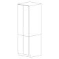 Chic Charcoal Flat Panel 30x84 Pantry Cabinet with 4 Doors - RTA thumbnail