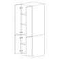 Pure White Flat Panel 30x84 Pantry Cabinet with 4 Doors - Assembled thumbnail