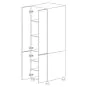 Grecian White 30x84 Pantry Cabinet - Assembled thumbnail