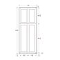 Vintage White Inset 30x84 Utility Cabinet - RTA thumbnail