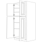 Romona Modern Gray 30x90 Utility Cabinet - RTA thumbnail