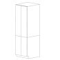 Pure White Flat Panel 36x96 Pantry Cabinet with 4 Doors - RTA thumbnail