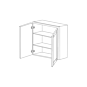 Irvine White Shaker 30x30 Pantry/Oven Cabinet Top Part - RTA thumbnail