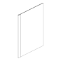 Hudson Pecan Rope 96x24 Refrigerator End Panel with 1-1/2" Trim thumbnail