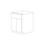 Chic Charcoal Flat Panel 30" Sink Base Cabinet - Assembled thumbnail