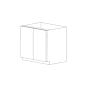 Piano Paint White Gloss 33" Sink Base Cabinet - Assembled thumbnail